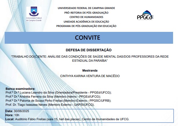 Arquivo:Cartaz Defesa CINTHYA KARINA VENTURA DE MACÊDO.jpg