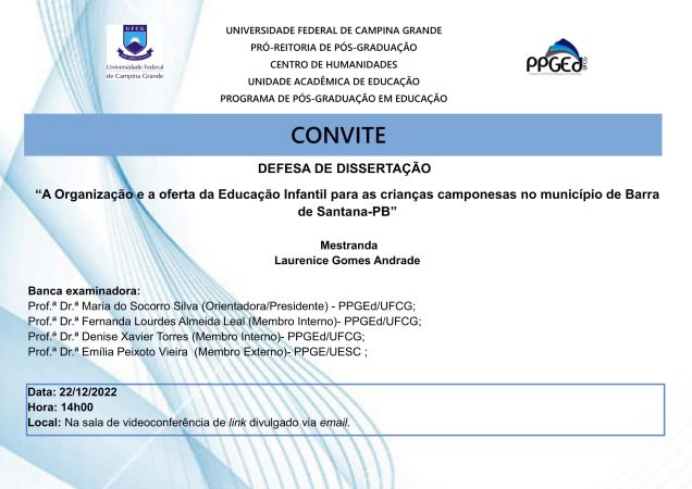 Arquivo:Cartaz de defesa de dissertação de LAURENICE GOMES site-1.jpg