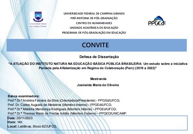 Arquivo:Cartaz Josineide Maria de Oliveira.jpg