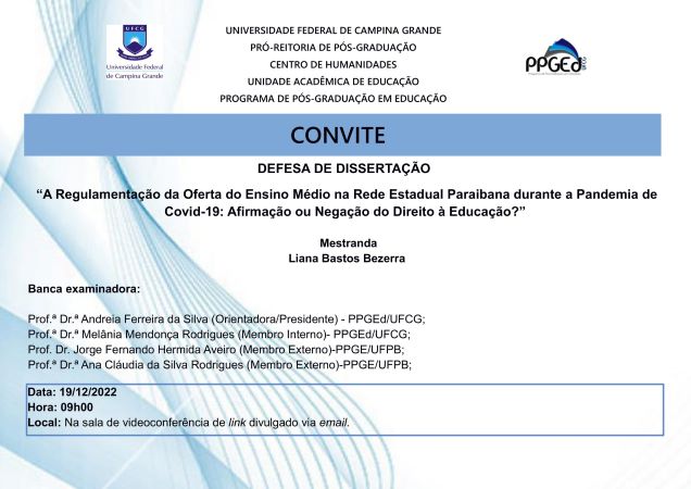 Arquivo:Cartaz de defesa de dissertação de Liana Bastos Bezerra site-1.jpg