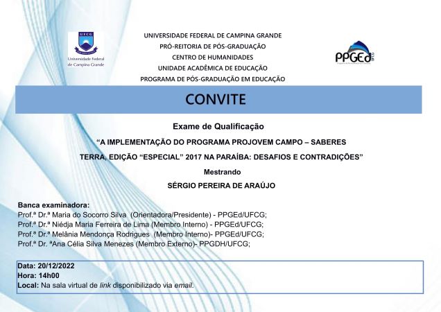 Arquivo:Cartaz Qualificação SÉRGIO PEREIRA DE ARAÚJO site-1.jpg